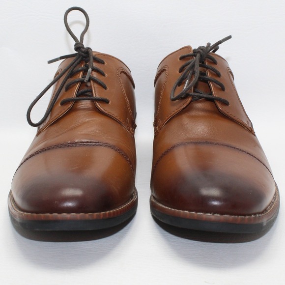 Nunn Bush Mens Tan Leather Cap Toe Oxford Dress Shoes Comfort Gel 81085 Size 8 M main image 10